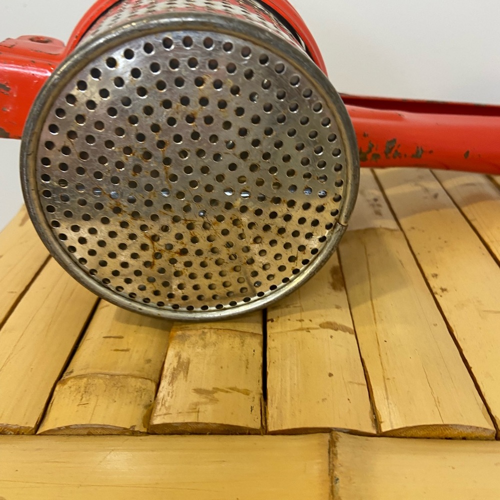 Vintage Red Potato Ricer - Picture 3 of 7